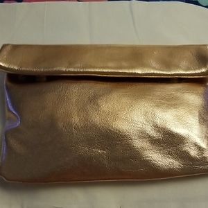 Torrid rose gold clutch purse